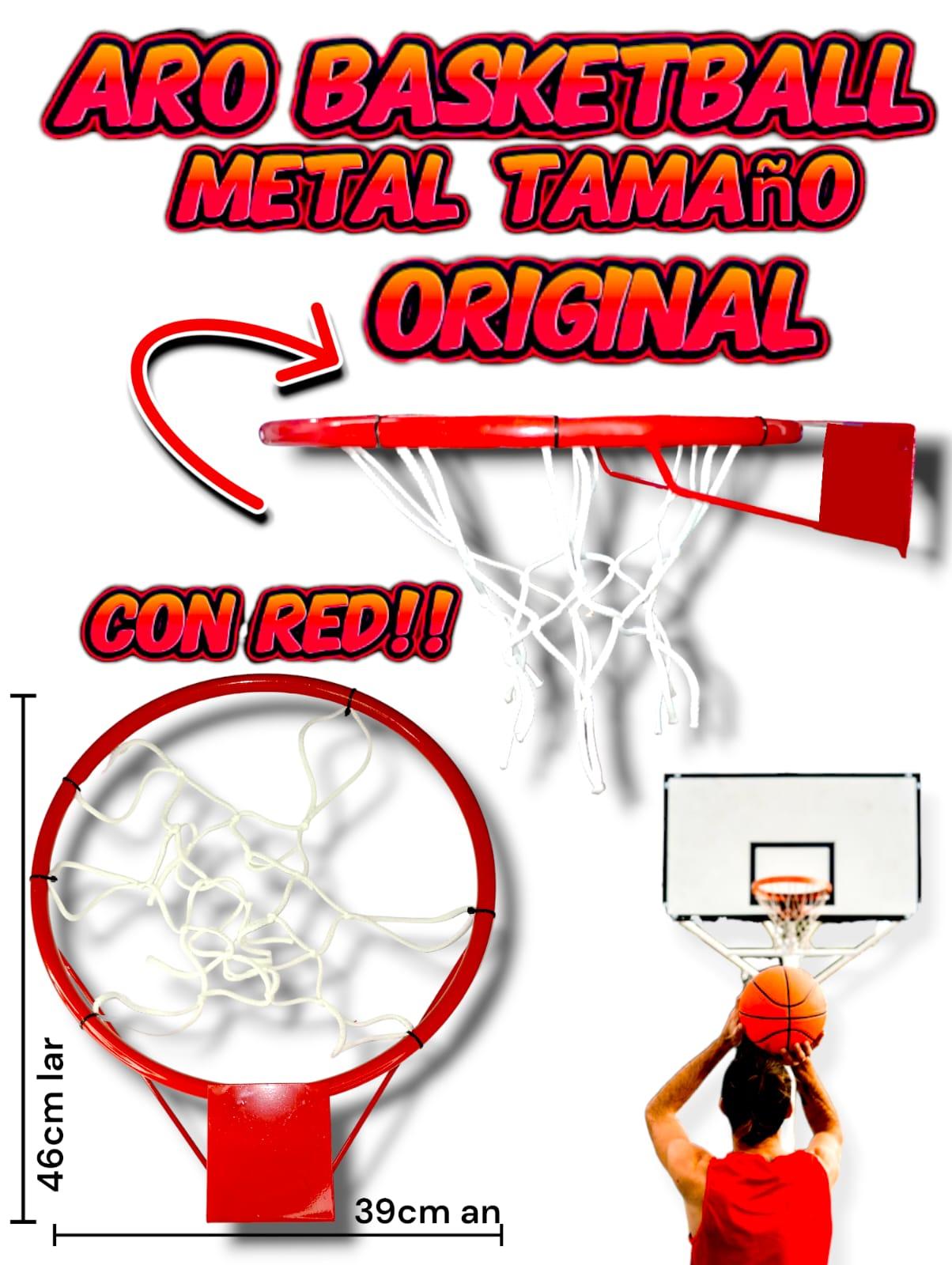 Aro de basket metal tamaño original con red